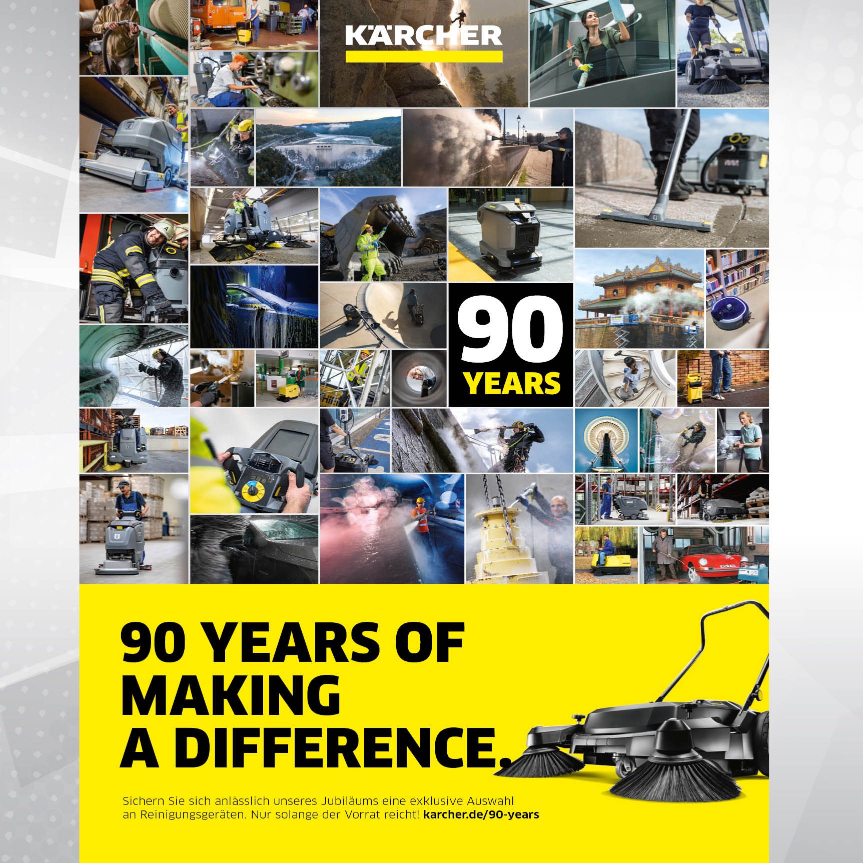 Katalogabbildung 90 Jahre Aktion Kärcher